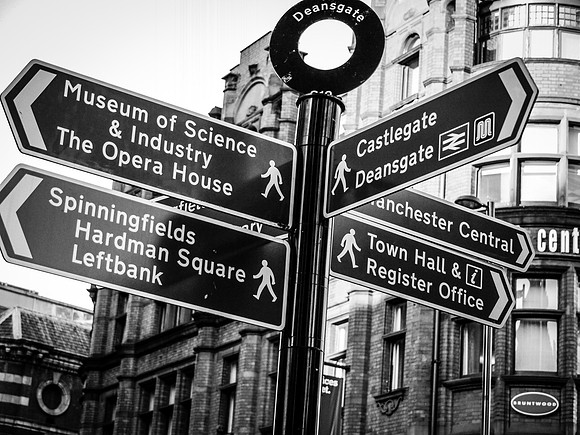 Street Sign Manchester