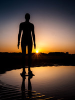 Day 27 - Antony Gormley's Another Place at Sunrise