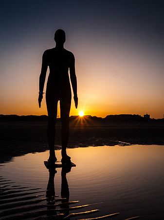 Day 27 - Antony Gormley's Another Place at Sunrise